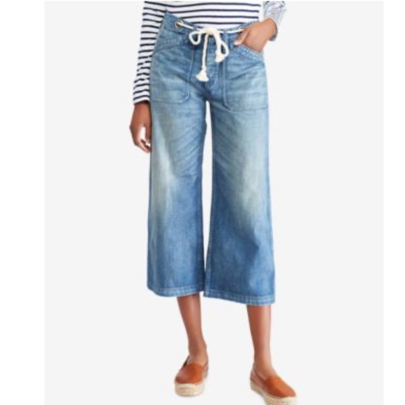 Polo Ralph Lauren Denim - Polo by Ralph Lauren Blue Wide Leg Jeans